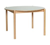 Oblique round dining table Light grey one size