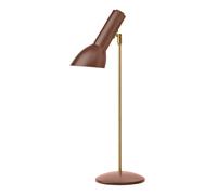 Oblique Table Lamp Brick Red/Brass