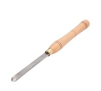 Oblique Triangle Turning Chisel, Wood Lathe Turning Tool, HSS Lathe Chisel Tool with Ergonomic Beech Handle, for Woodworking and Wood Carving, Sharp Quenched