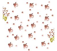 Oblique Unique® 16th Birthday Anniversary Confetti Rose Gold Dots + Number Mix Table Decoration Over 300 Pieces