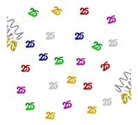 Oblique Unique® 25th Birthday Anniversary Confetti Colourful Table Decoration Confetti 14g