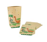 Oblique Unique® Dinosaur Gift Bags Pack of 6 Dinosaur Paper Bags for Children Birthday Party Celebration