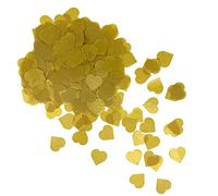 Oblique Unique® Paper Heart Confetti Pack of 1000 Hearts Table Scatter Decoration for Valentine's Day Children Birthday Party Celebration JGA Hen Night Wedding (Gold)