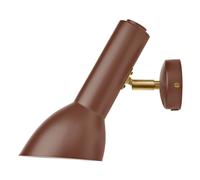 Oblique Wall Lamp Brick red/Brass