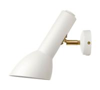 Oblique Wall Lamp White/ Brass
