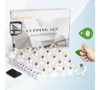 OBLITOP Cupping Therapy Set 20 Cups, Large Size V2.0 for Women Men Vacuum Cup for Body Muscle Back Pain Relief Massage Suck Cellulite Suction Device Cups 20