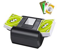 OBLITZON Automatic Card Shuffler Machine, Electric Card Shuffler for 1-2 Decks One-Touch AUTO & Manual Mode Rechargeable 2000mAh Battery Low Noise Ideal for Poker UNO Blackjack Skip-Bo Phase 10