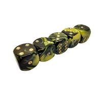 Oblivion Spot Dice, 15mm, assorted colours. Set of 5 (Oblivion, Yellow)