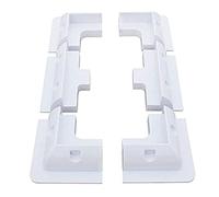 OBLLAR 6PCS Solar Panel Brackets ABS Solar Panel Mounting Brackets, Drill-Free Corner Bracket Kit for Roofs of RV, Caravans, Vehicles, Camper Vans, Sheds, Garages, Boats (White)