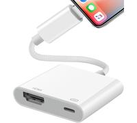 Obllemn Lightning to HDMI Adapter, 1080P to HDMI Cable Adapter Sync Screen Video & Audio Digital AV Converter for Phone/Pod, HDTV/Projector/Monitor - No Charging, Plug and Play