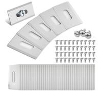 Oblong Hole Blades for Husqvarna Automower: WIYETY Pack of 40 Robotic Lawnmower Replacement Blades, Stainless Steel Replacement Blades with Screws + 0.65 mm Thickness for Precise Lawn Cutting