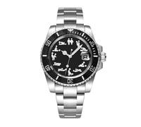 OBLVLO Kafyase Luxury Mens Carbon Fibre Bezel Stainless Steel Mechanical Watch Sapphire Glass Waterproof Automatic Movement Sport Watch for Men (KAF-YPY)