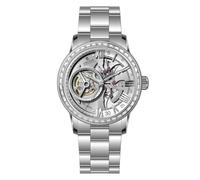 OBLVLO Men's Automatic Watch with Diamond Bezel Hollow-Out Magnifying Glass Synthetic Sapphire Waterproof Mechanical Wristwatch VMQ-S-D, VMQ-D-S-YWYS, Mechanical watch