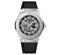OBLVLO Men's Top Brand Mechanical Watch Black Dial Waterproof Automatic Miyota Movement Rubber Band Classic Date Clock HM-GT (HM-GT-YBBR)