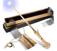 OBMIKY Light Up Wizard Wand, Rechargeable Lighting Witch Wands, Illuminating Magic Witches Staff Wand for Cosplay Accessories with Necklace for Halloween Birthday Party Gift（Unmixed）