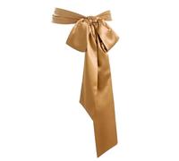 obmwang Wedding Satin Sash Belt for Special Occasion Dress Bridal Sash 4'' Wide Double Side, Gold, 10 x250cm