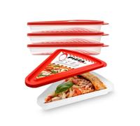 OBNOCHE Pizza Slice Container, Tray and Saver, BPA Free 4 Pack No more soggy pizza! Keep it fresh and crispy with our airtight pizza storage container