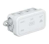 OBO Bettermann 2000001 Junction Box 80x43x34mm Grey IP55 6+4 Cable...