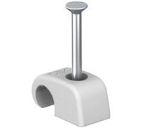 OBO Bettermann 2228858 Cable Clips 14mm Ø Grey 100 pcs With Nail