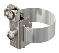 OBO Bettermann 5057507 Protective Ground Clamp Brass Nickel-Plated