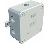 OBO Bettermann Junction Box IP67 84x84mm 3 Cable Glands