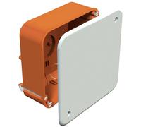 OBO Bettermann Lining Box 105x105mm 20 Knockouts IP20 Flame-Resistant