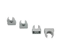OBO Bettermann M16 Quick Clamps Pipe Clips Clamp Pipe Clamp Can be Stacked Light Grey, grey