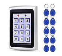 OBO HANDS 10pcs keyfobs +125Khz EM-ID Metal Case RFID Access Control Keypad With Back Light Support 1000 User