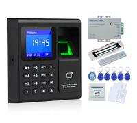 OBO HANDS Full Rfid Door Lock Access Control Keypad Kit +Electric Magnetic Lock+Power Aupply+Exit Button +5 cards+ 5 keyfobs + Epoxy Tag