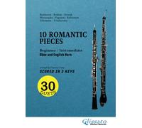Oboe and English Horn easy duets book - 10 Romantic Pieces (scored in 3 keys): beginner-intermediate