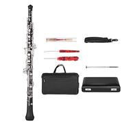 Oboe Parts Black Synthetic Wood C Key Oboe Semi-automatic Style Silver Plated Keys Woodwind Instrument