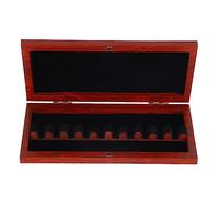 Oboe Reed Case Redwood Storage Box Large Capacity Woodwind Reed Holder with Secure Buckles for Professional Musicians and Students (CA09)