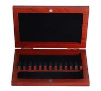 Oboe Reed Case Redwood Storage Box Large Capacity Woodwind Reed Holder with Secure Buckles for Professional Musicians and Students (CA08)