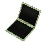Oboe Reeds Case, Wooden Silk Fabric Cover, Soft Fabric, Portable, 6 Pieces, Reed Holder, Storage Box with Breathable Holes, Solid and for Oboe Reeds (Green)