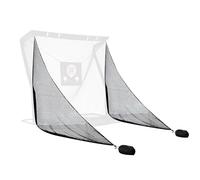 Obokidlyamor 2PCS Shank Net Golf with Two Sandbags+Golf Screen Bag+10pcs Grommet Ropes for Golf Hitting Nets Frame Simulator Impact Screen Sand Bags Side Net (2 PCS Shank Nets)