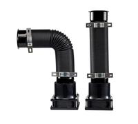 Obokidlyamor 2PCS Simulation Turbine Intake Pipe Wind Sense Simulator Wind Speed Change on Steering Wheel of Racing Game PC USB for Logitech/Thrustmaster/fanatec G923 G920 G29 Intake Pipe (Black)