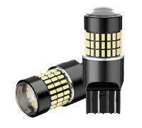 OBOLED T20 W21W LED Bulb Super Bright 78SMD W21/5W 7440 7443 580 992 12V-24V for Auto Backup Reverse Light Brake Parking Tail Turn Signal DRL Daytime Running Lights 6500K White 2Pcs