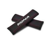 OBONG 2 Pcs Car Seat Belt Padding Shoulder Harness Pad Compatible with for Hyundai Kona Seat Belt Pads Interior Fittings