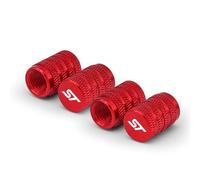OBONG 4 Pcs Alloy Car Valve Caps Compatible with for Ford ST Line Focus X 2 3 Mondeo Fiesta Kuga MK2 MK3 MK4 Tyres Dust Leak-Proof Accessories,D