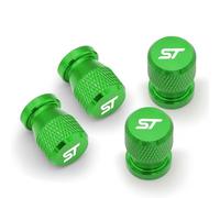 OBONG 4 Pcs Alloy Car Valve Caps Compatible with for Ford ST Line Focus X 2 3 Mondeo Fiesta Kuga MK2 MK3 MK4 Tyres Dust Leak-Proof Accessories,J