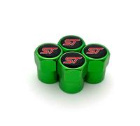 OBONG 4 Pcs Alloy Car Valve Caps Compatible with for Ford ST Line Focus X 2 3 Mondeo Fiesta Kuga MK2 MK3 MK4 Tyres Dust Leak-Proof Accessories,D