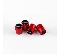OBONG 4 Pcs Alloy Car Valve Caps Compatible with for Nissan Nismo Almera Tiida Sunny Qashqai Skyline X-TRAI MARCH LIVINA Tyres Dust Leak-Proof Accessories,D