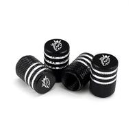 OBONG 4 Pcs Alloy Car Valve Caps Compatible with for SAAB 03-10 Scania BJ SCS 9-5X 95 93 900 4289-X Turbo 600 Tyres Dust Leak-Proof Accessories,A