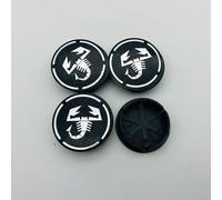 OBONG 4Pcs Car Hub Centre Caps Wheel Center Cap Compatible with for Fiat Punto Abarth 124 125 500 595 696 Stilo Ducato 50mm 60mm Wheel Center Hub Caps Decoration Accessories,I-50mm