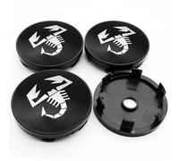 OBONG 4Pcs Car Hub Centre Caps Wheel Center Cap Compatible with for Fiat Punto Abarth 124 125 500 595 696 Stilo Ducato 50mm 60mm Wheel Center Hub Caps Decoration Accessories,C-60mm