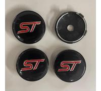 OBong 4Pcs Car Hub Centre Caps Wheel Center Cap Compatible with for Ford ST Fiesta EcoSport Explorer Escort Kuga Focus 1 2 3 mk2 mk3 mk4 mk5 mk7 54mm 60mm Wheel Center Hub Caps Decoration Accessories