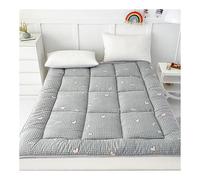 OBONG Extra Thick Down Feather Filled Mattress Pad California King Size Soft Featherbed Mattresses Topper Breathable Medium Support Futon Mattress (Color : D, Size : Small Double-120 * 200cm)