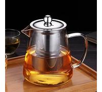 OBOR Tea Pot, Glass Teapot with Infuser, Teapot for Blooming and Loose Leaf, Small Teapot for 1 at Home/Office (S-550)