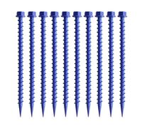 Obotsnoi 10Pcs Screw Tent Pegs for Fixing Camping Rain Tarps Outdoor Camping Stake Nails Stake