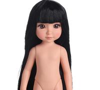 Obotsnoi 12 Inch Enamelware Doll With Realistic Skin Texture And Safe Materials For Kids Roles Play Light Weight Kids Toy